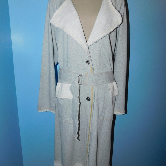Free People Sweatshirt Duster Cardi Trench